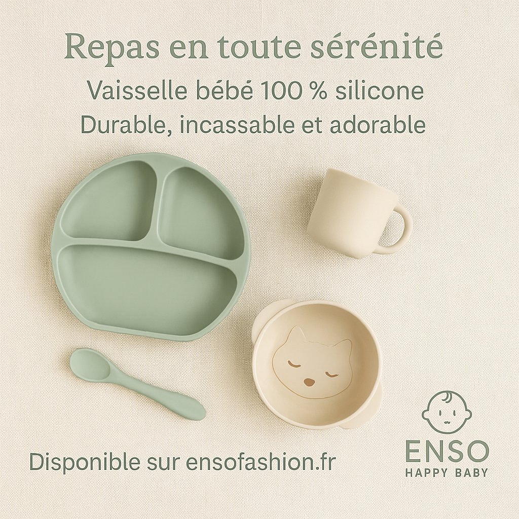 Repas de bébé en toute sérénité : découvrez notre collection en silicone incassable