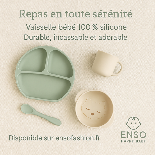 Repas de bébé en toute sérénité : découvrez notre collection en silicone incassable
