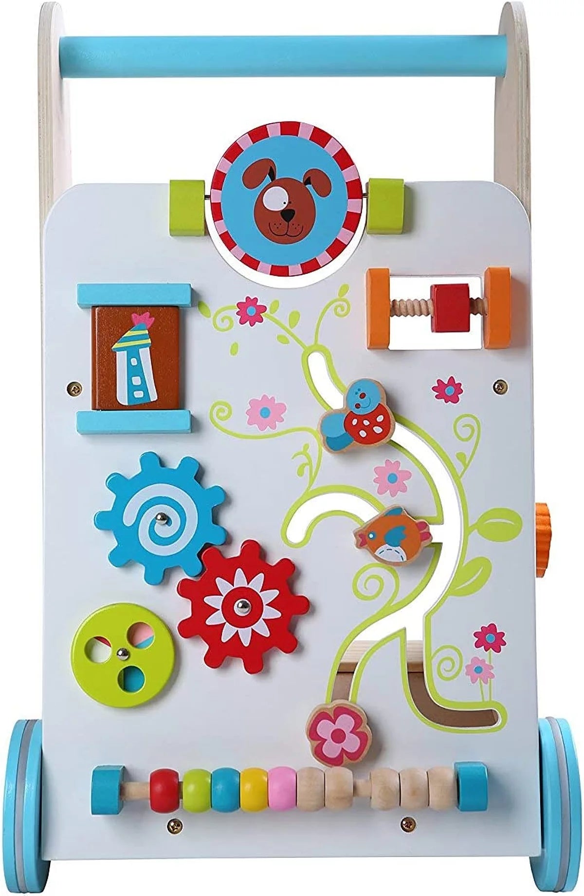 Centre d'activités en bois et déambulateur